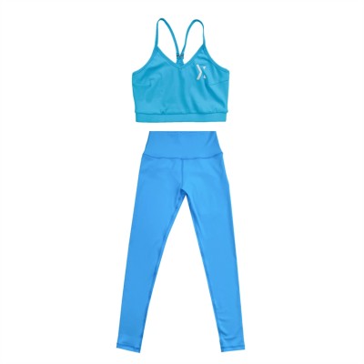 Online order custom-made warm-up cheerleading uniform design blue training cheerleading uniform cheerleading uniform shop CH209 45 degree